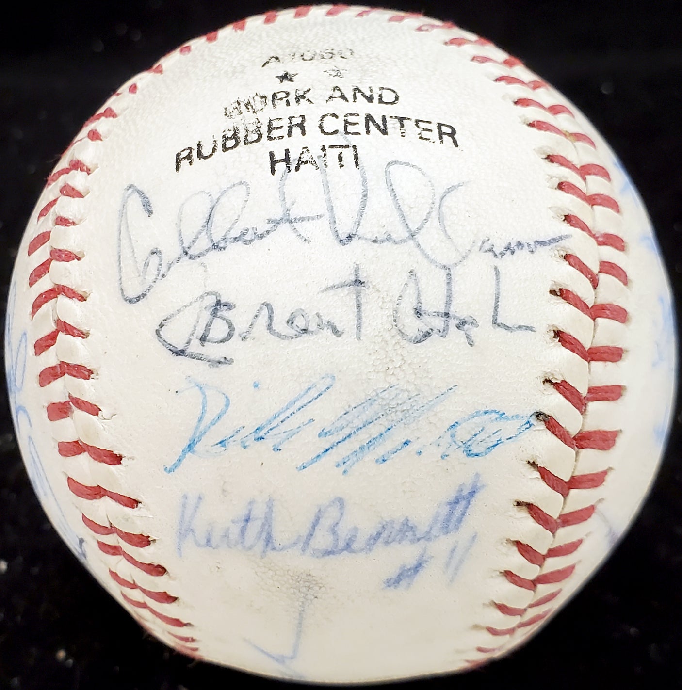 1983 Arizona State Autographed Official Wilson Baseball With 24 Signatures Including Barry Bonds Pre-Rookie Beckett BAS #AA01886