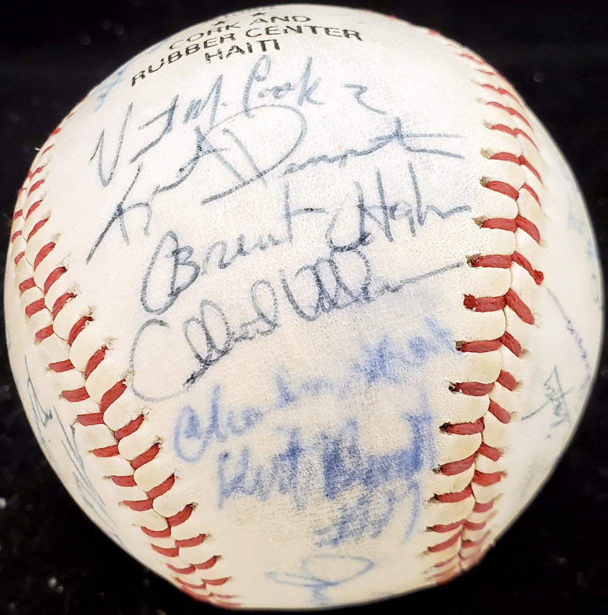 1983 Arizona State Autographed Official Wilson Baseball With 27 Signatures Including Barry Bonds Pre-Rookie Beckett BAS #AA01885