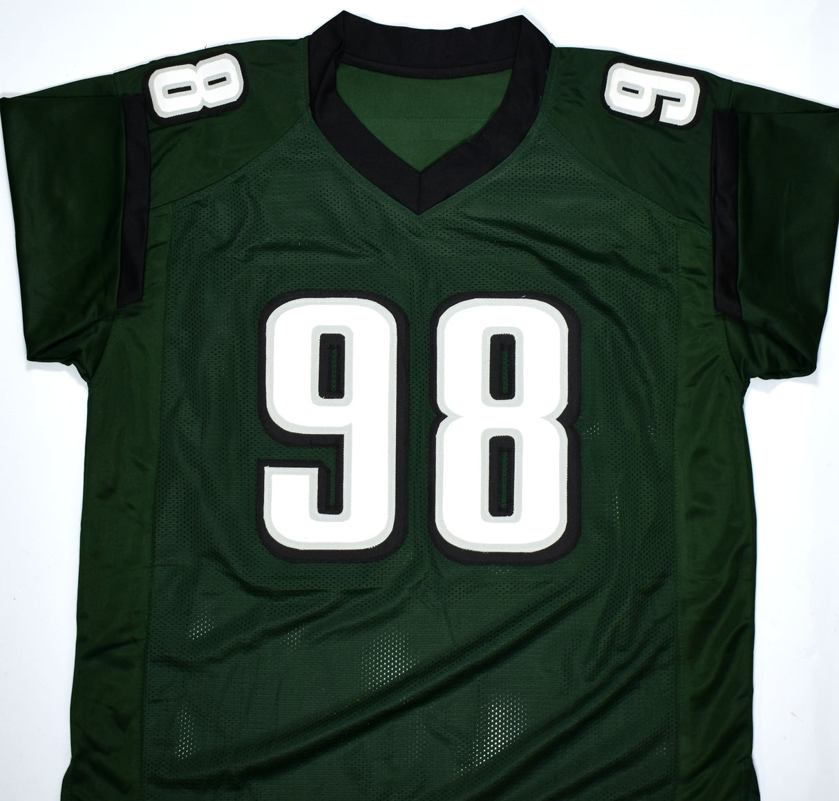 Jalen Carter Autographed Green Pro Style Jersey- Beckett W Hologram *Black