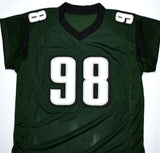 Jalen Carter Autographed Green Pro Style Jersey- Beckett W Hologram *Black