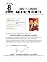 Dean Martin & Jerry Lee Lewis Authentic Signed 11x14 Photo Auto 10! BAS #AE02949