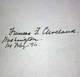 President Grover & Frances Cleveland Signed Authentic 5X8 Cut PSA/DNA #S03291