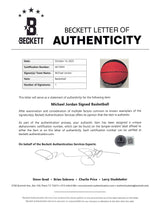 Bulls Michael Jordan Signed Chicago Bulls Mini Logo Basketball BAS #AE13994