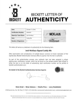 Jack Nicklaus Authentic 2x Signed The Tradition Caddy Bib Shirt BAS #AE64004