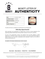 Giants Willie Mays Authentic Signed Leonard Coleman ONL Baseball BAS #AE64026