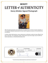Henry Winkler Happy Days Authentic Signed 16x20 Framed Photo BAS #AG010106