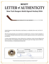 Rangers (23) Richter, Messier, Kurri +20 Signed NHL Hockey Stick BAS #AG010123