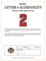 Bulls Michael Jordan Authentic Signed White Nike Size 50 Jersey BAS #AG010203