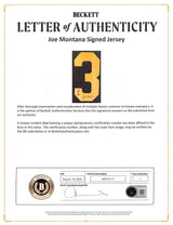 Notre Dame Joe Montana Signed Green Pro Style Framed Jersey BAS #AG010117