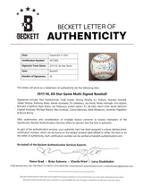 2015 NL ASG (26) Bryant, deGrom, Kershaw, Scherzer Signed Baseball BAS #AE13966