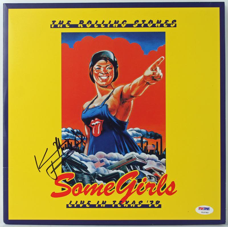 Keith Richards Rolling Stones Some Girls Signed Album Cover PSA/DNA #V10782
