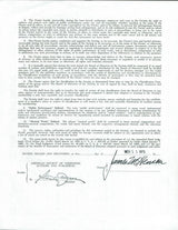 Jim Henson The Muppets Authentic Signed 1975 Document PSA/DNA #V10668