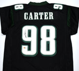 Jalen Carter Autographed Black Pro Style Jersey- Beckett W Hologram *Black
