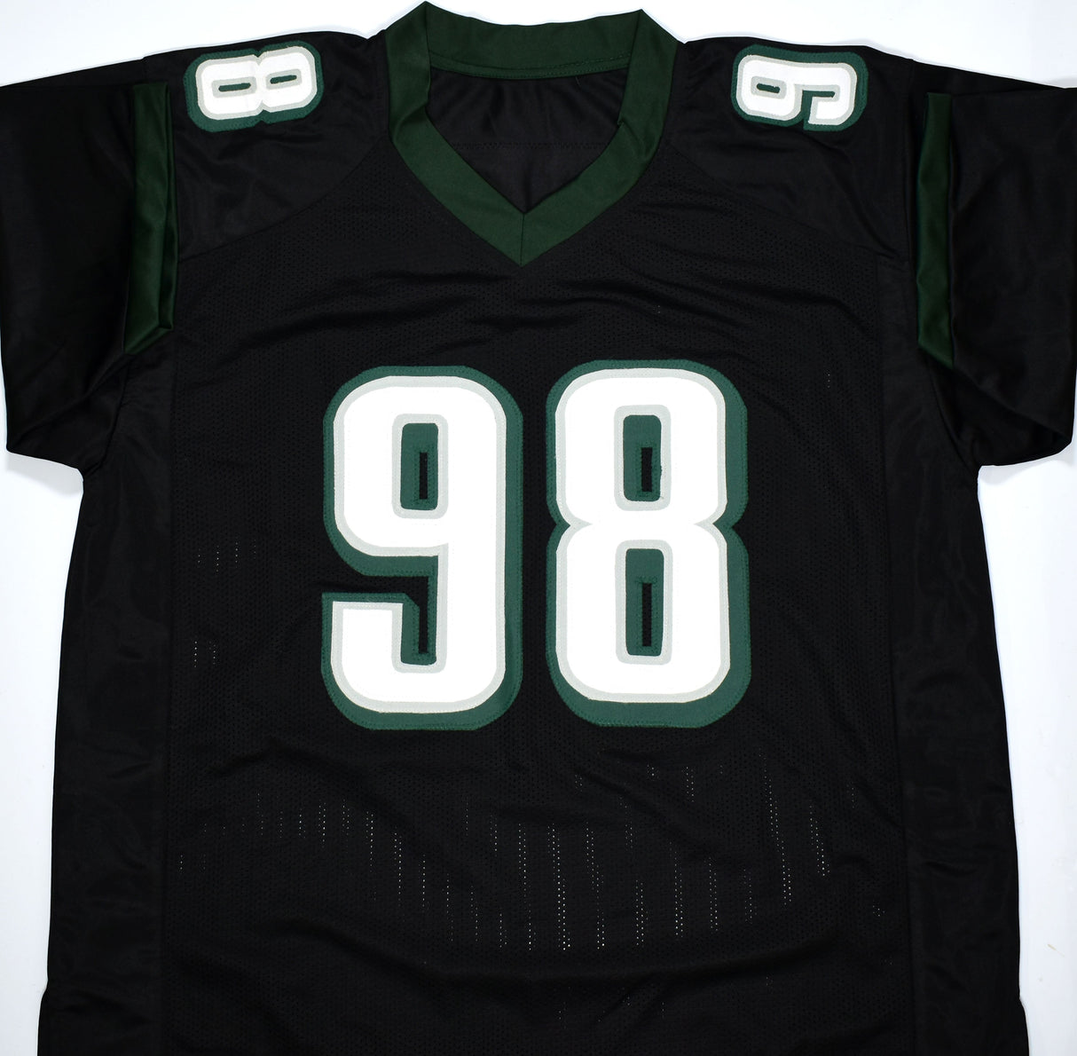 Jalen Carter Autographed Black Pro Style Jersey- Beckett W Hologram *Black