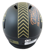 Buccaneers Mike Alstott "2x Insc" Signed STS IV F/S Speed Rep Helmet W/ Case BAS