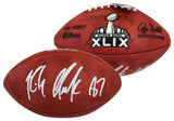 Patriots Rob Gronkowski Signed SB XLIX Logo "Duke" Football BAS Wit #4W113355
