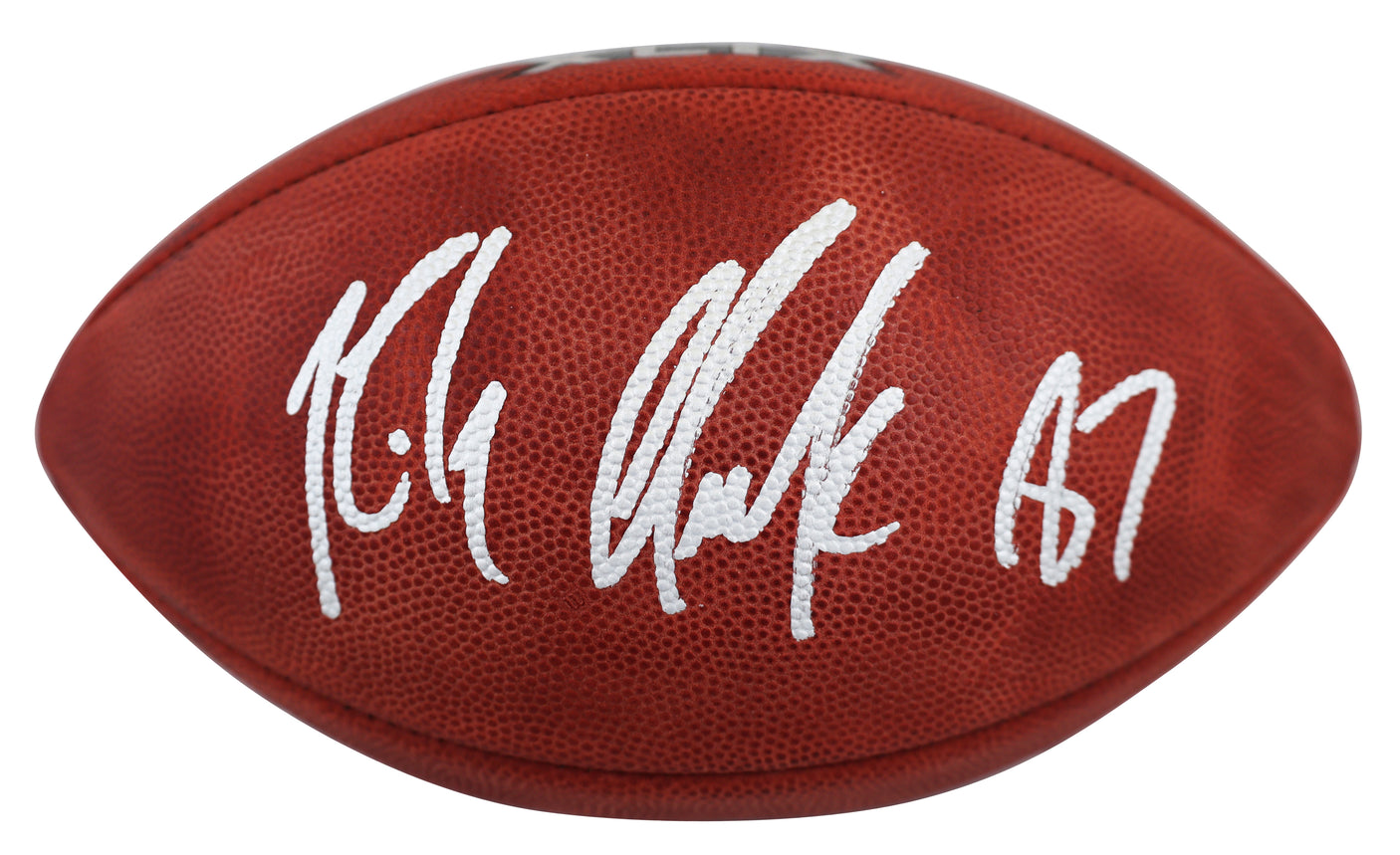 Patriots Rob Gronkowski Signed SB XLIX Logo "Duke" Football BAS Wit #4W113355