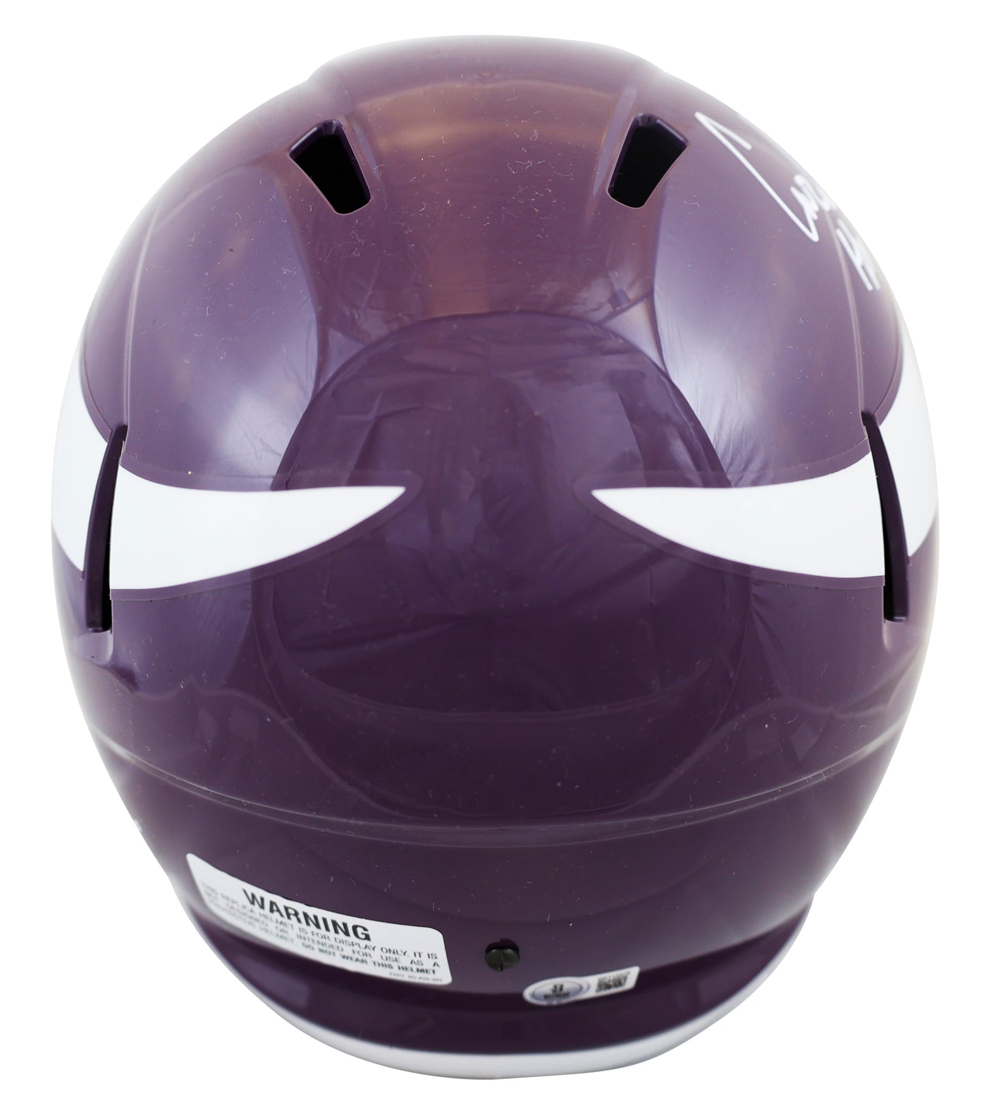 Vikings Carl Eller "HOF 2004" Signed 1961-79 TB F/S Speed Rep Helmet W/ Case BAS