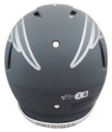 Patriots Rob Gronkowski Signed Slate Full Size Speed Proline Helmet BAS Witness