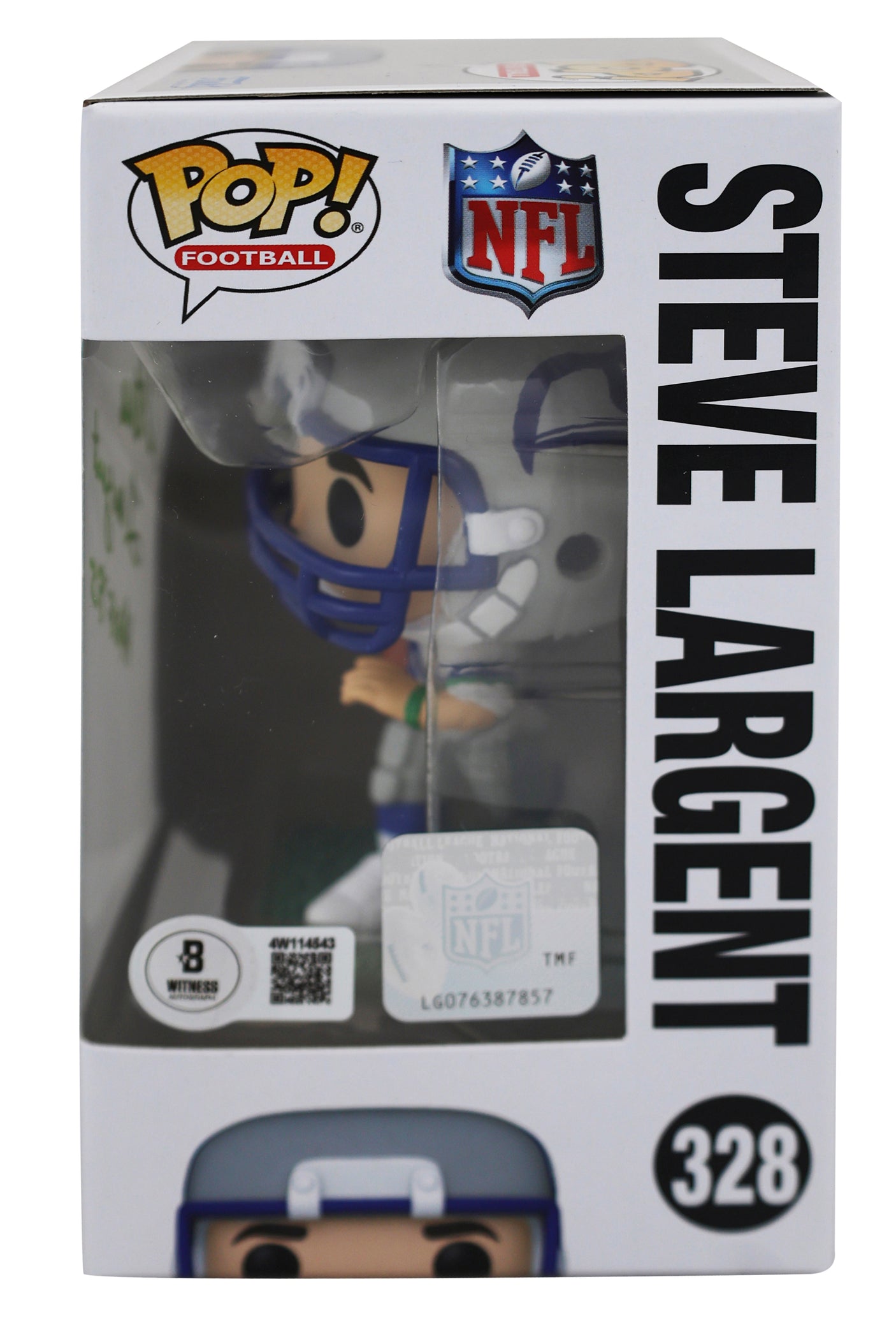 Seahawks Steve Largent "HOF 1995" Signed #86 Funko Pop Vinyl Figure BAS Witness