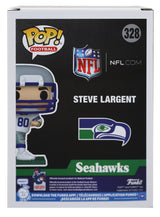 Seahawks Steve Largent "HOF 1995" Signed #86 Funko Pop Vinyl Figure BAS Witness