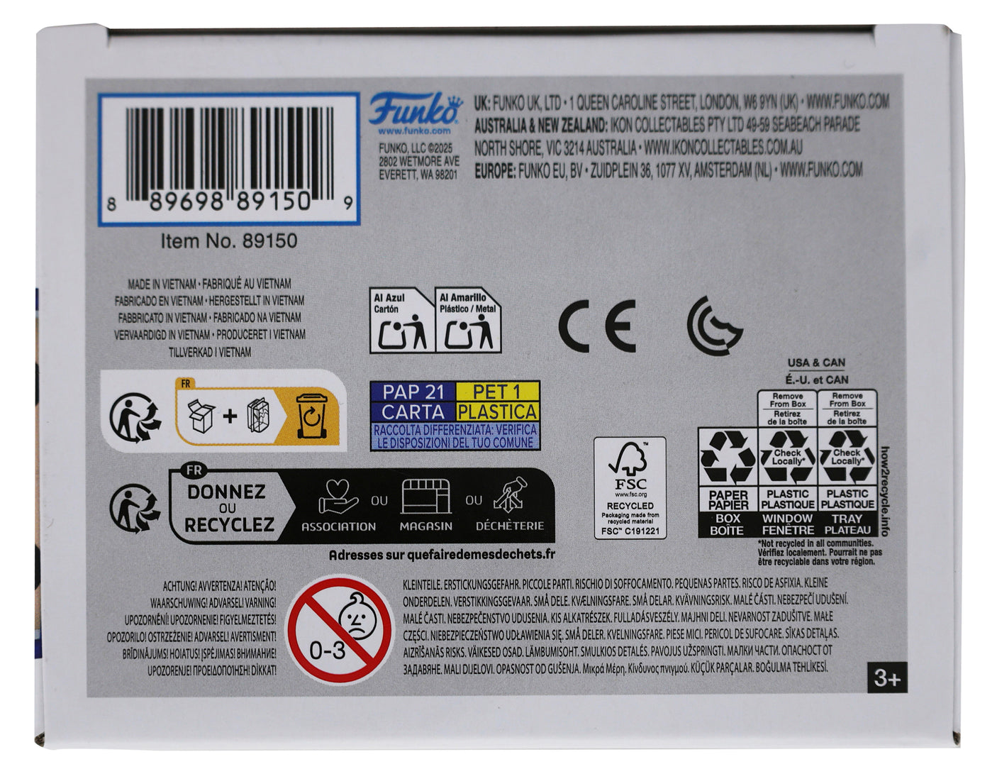 Seahawks Steve Largent "HOF 1995" Signed #86 Funko Pop Vinyl Figure BAS Witness