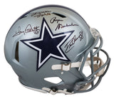 Cowboys (3) Pearson, Staubach & Dorsett Signed F/S Speed Proline Helmet BAS Wit