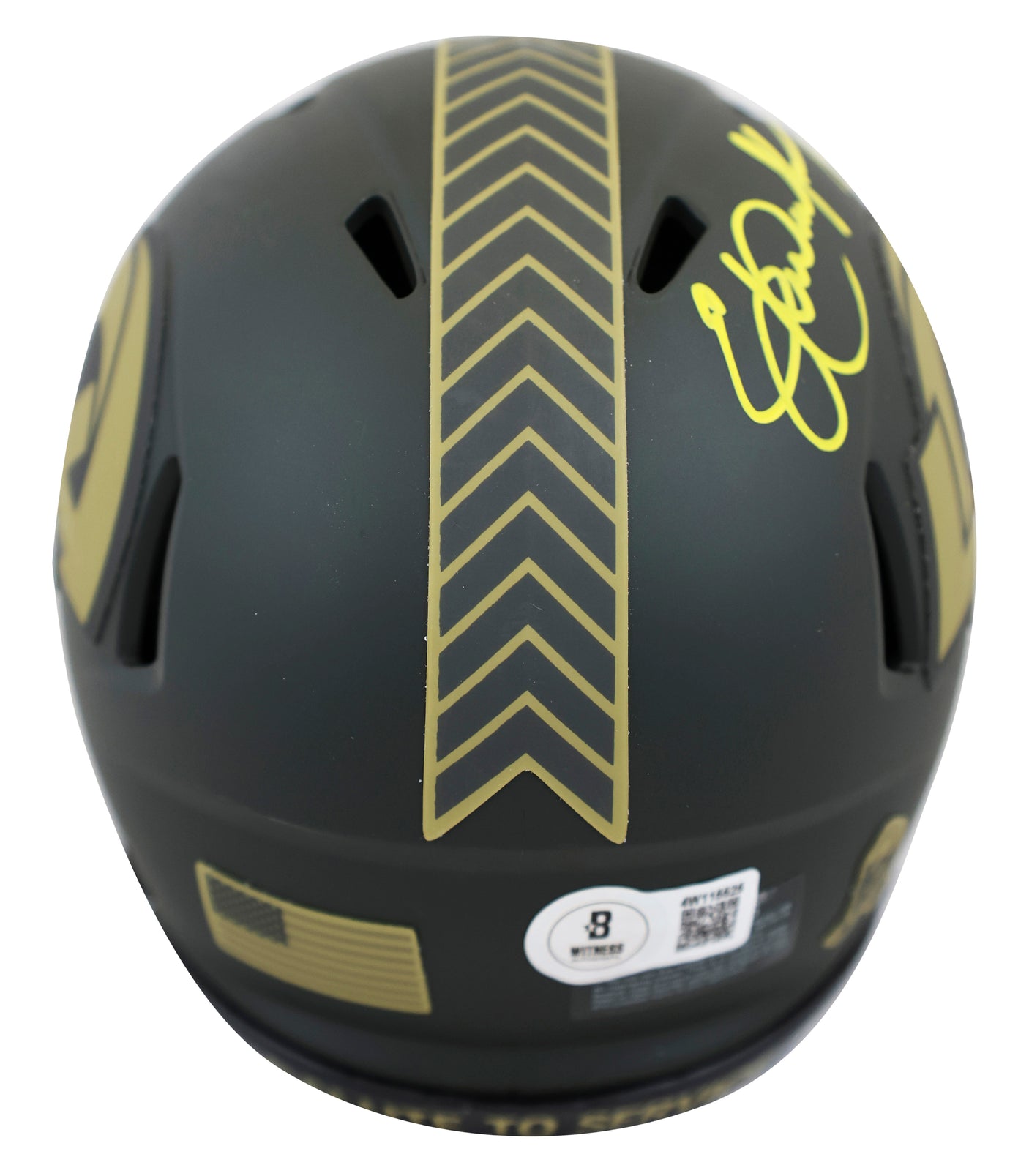 Rams Eric Dickerson "HOF 99" Signed STS IV Speed Mini Helmet W/ Case BAS Witness