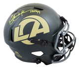 Rams Eric Dickerson "HOF 99" Signed STS IV F/S Speed Rep Helmet W/ Case BAS Wit