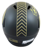 Rams Eric Dickerson "HOF 99" Signed STS IV F/S Speed Rep Helmet W/ Case BAS Wit