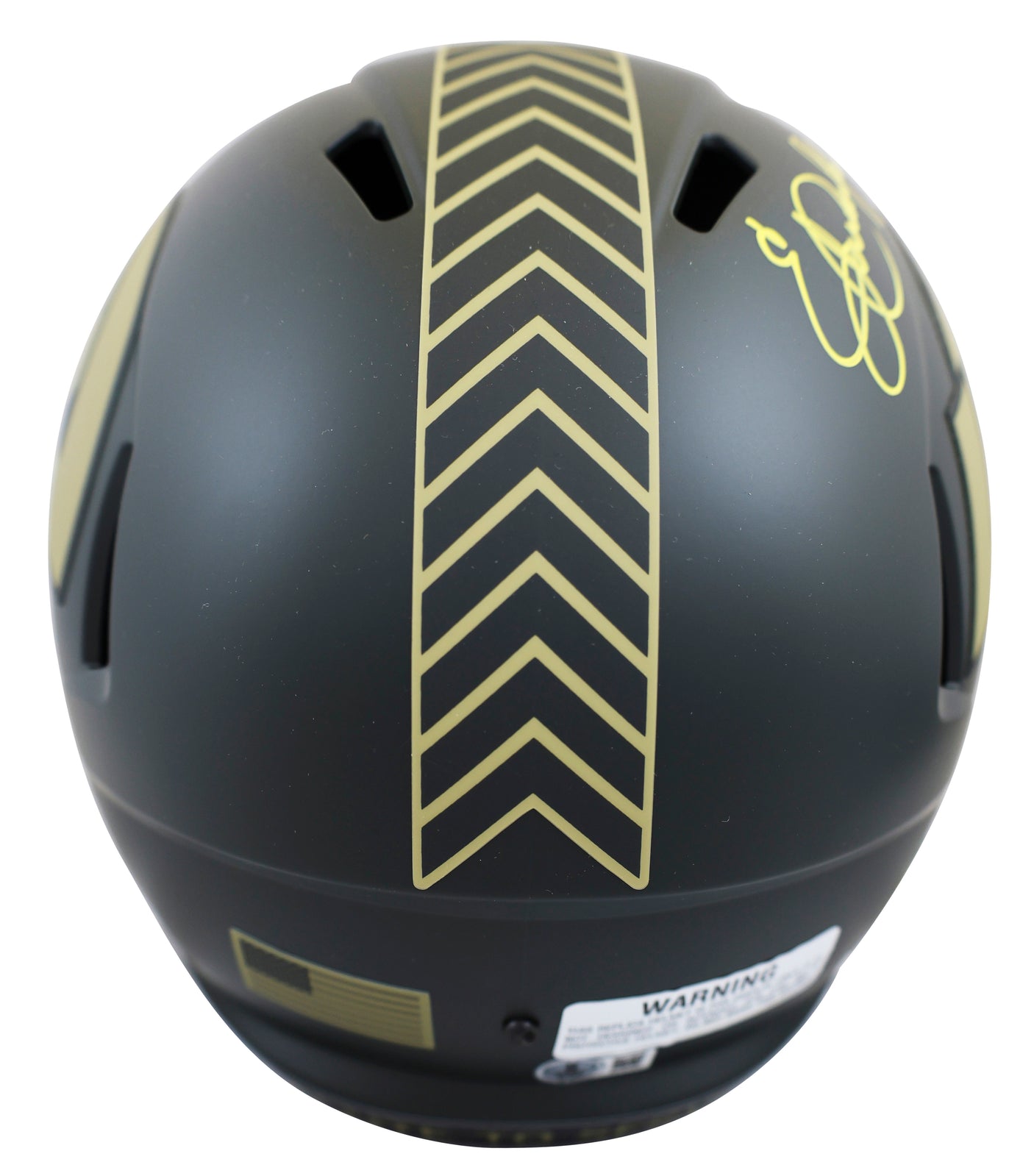 Rams Eric Dickerson "HOF 99" Signed STS IV F/S Speed Rep Helmet W/ Case BAS Wit