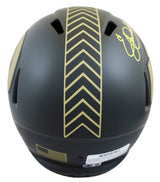 Rams Eric Dickerson "HOF 99" Signed STS IV F/S Speed Rep Helmet W/ Case BAS Wit
