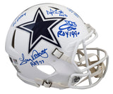 Cowboys (5) Smith Prescott +3 Signed 22 Alt F/S Speed Proline Helmet W/ Case BAS