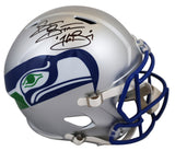Seahawks Brian Bosworth "The Boz" Signed 1983-01 TB F/S Speed Rep Helmet BAS Wit