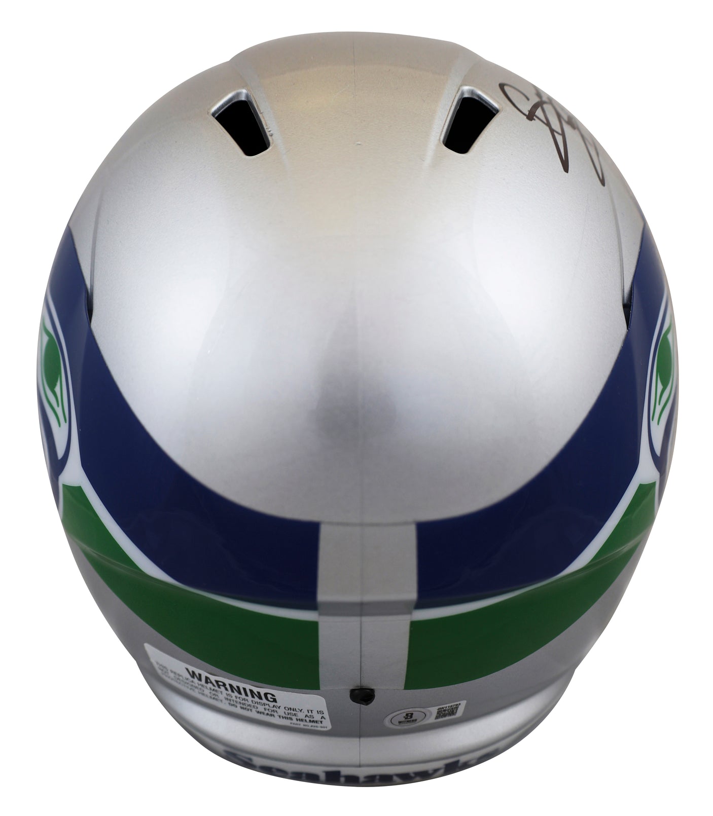 Seahawks Brian Bosworth "The Boz" Signed 1983-01 TB F/S Speed Rep Helmet BAS Wit