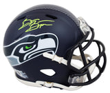 Seahawks Brian Bosworth Authentic Signed Speed Mini Helmet BAS Witnessed