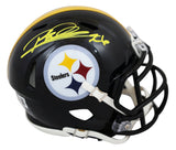 Steelers Rod Woodson Authentic Signed Speed Mini Helmet BAS Witnessed