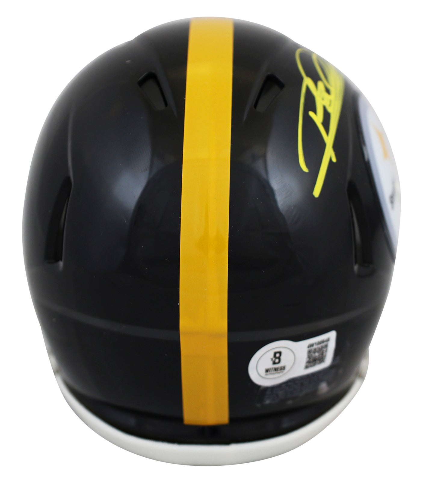 Steelers Rod Woodson Authentic Signed Speed Mini Helmet BAS Witnessed