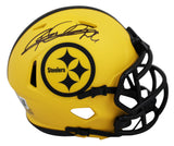 Steelers Rod Woodson Authentic Signed Rave Speed Mini Helmet BAS Witnessed