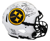 Steelers (17) Bradshaw, Bettis, Greene Signed Lunar F/S Speed Proline Helmet BAS