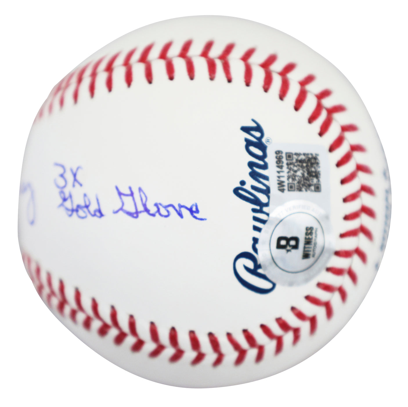 Orioles Eddie Murray "Career Stat" Signed Manfred Oml Baseball BAS Witnessed