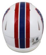 Oilers Robert Brazile "HOF 2018" Signed 1981-98 TB Speed Mini Helmet W/ Case BAS