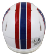 Oilers Robert Brazile "HOF 2018" Signed 1981-98 TB Speed Mini Helmet BAS Witness