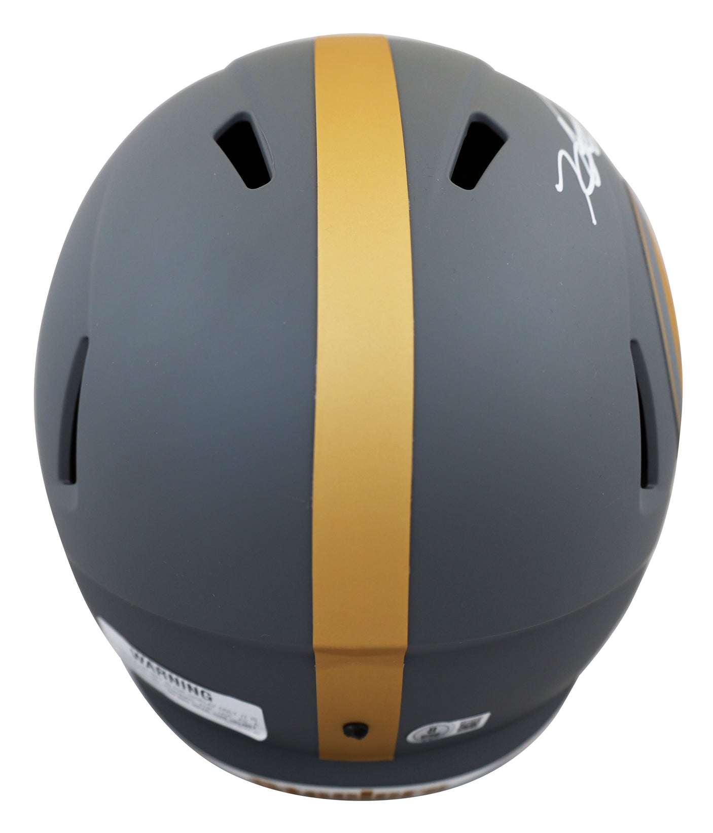 Steelers Heath Miller "2x SB Champs" Signed Slate F/S Speed Rep Helmet BAS Wit