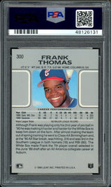 Frank Thomas Autographed 1990 Leaf Rookie Card #300 Chicago White Sox Card Grade Gem-MT 10 PSA/DNA #48126131
