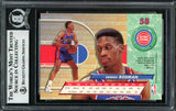 Dennis Rodman Autographed 1992-93 Fleer Ultra Card #58 Detroit Pistons Beckett BAS #12518258