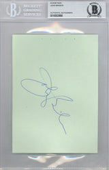 John Brisker Autographed 4.5x6 Album Page Seattle Super Sonics Beckett BAS #10002890