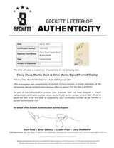 Three Amigos! Chevy Chase, Steve Martin & Martin Short Signed Framed Display BAS