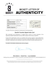 Quentin Tarantino Pulp Fiction Authentic Signed 4x6 Index Card Frame Display BAS