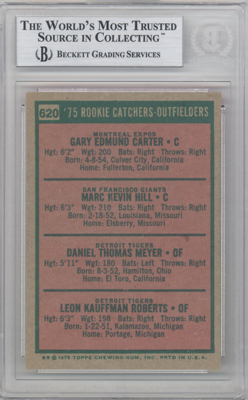 Marc Hill & Leon Roberts Autographed 1975 Topps Rookie Card #620 Beckett BAS #10211293
